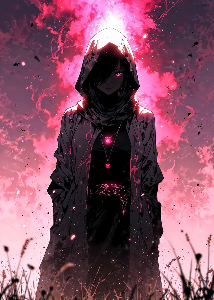Anime Girl in Crimson