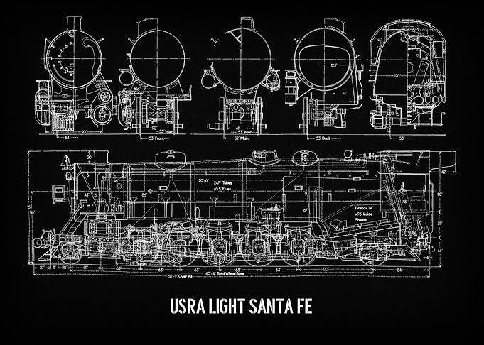 USRA Light Santa Fe Steam Locomotive