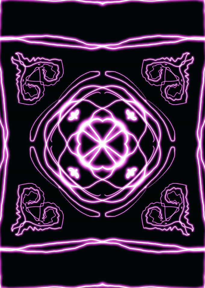 Purple Neon Mandala