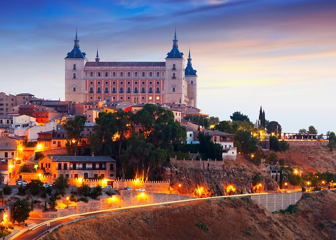 Alcázar of Toledo at Dusk