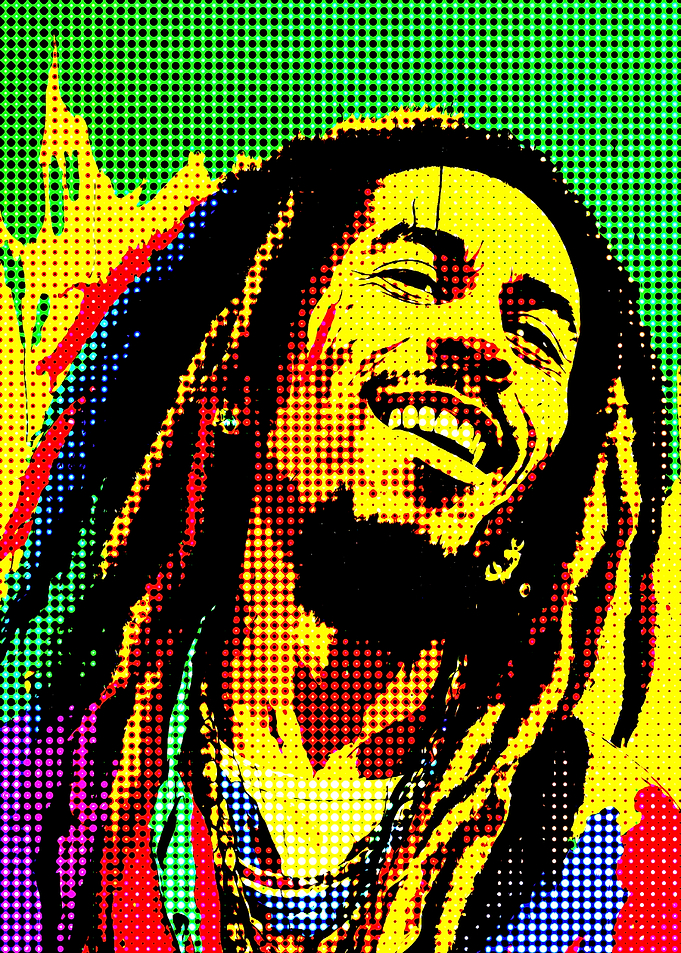 Bob Marley Pop Art
