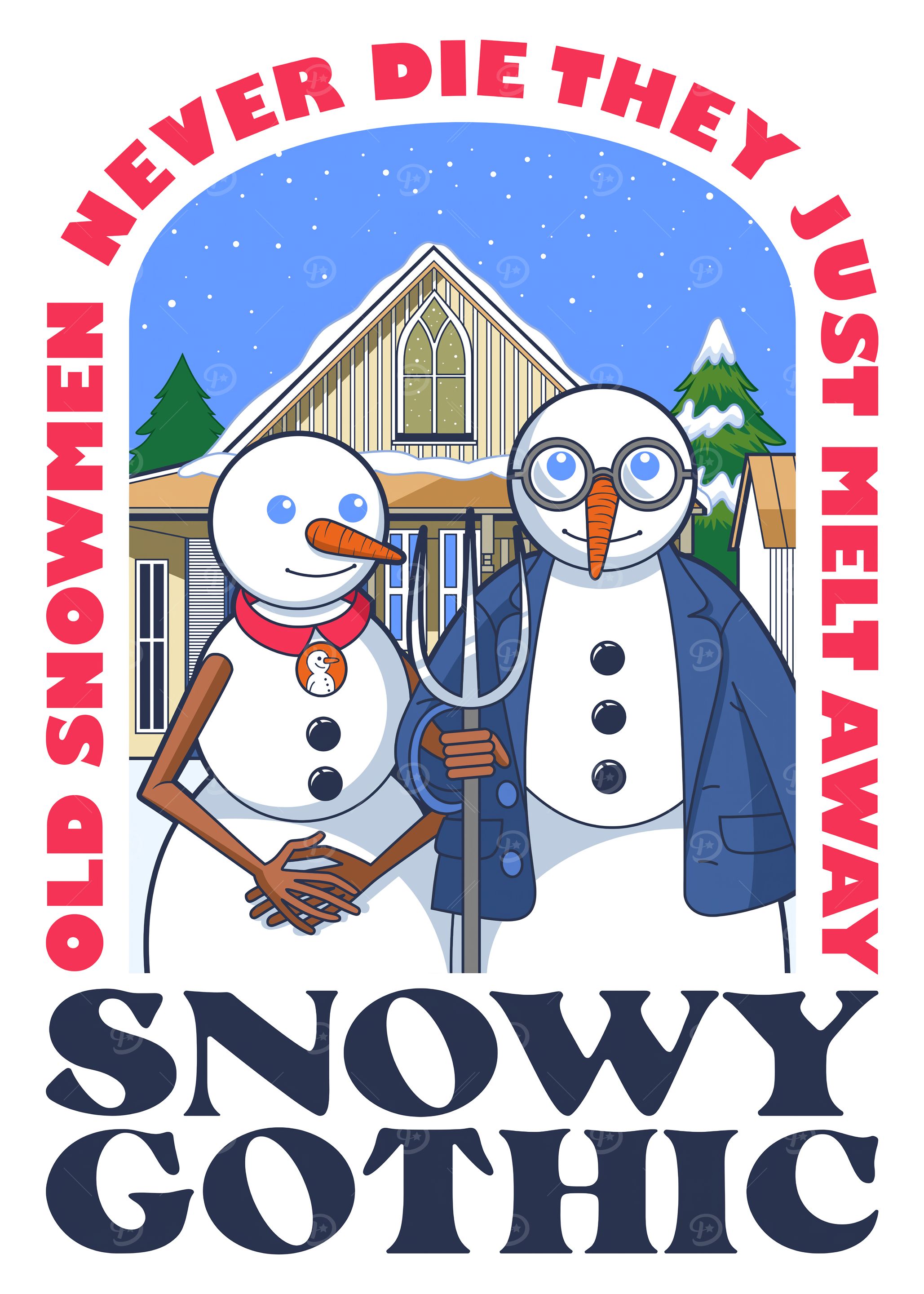 Snowy Gothic Snowmen