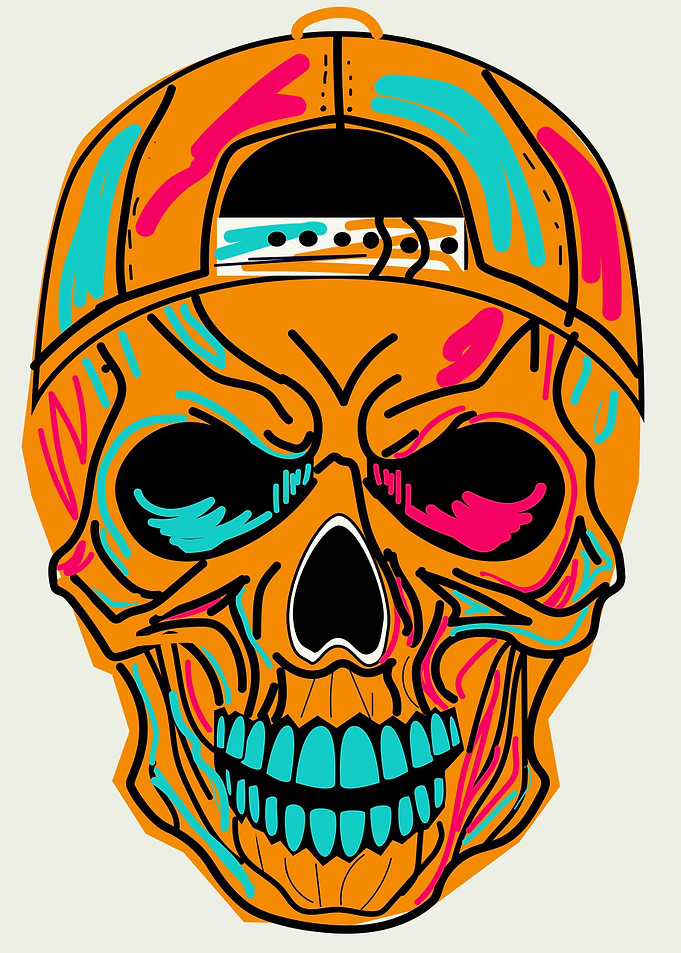 Skull with Cap