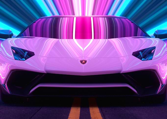 Lamborghini Aventador Neon