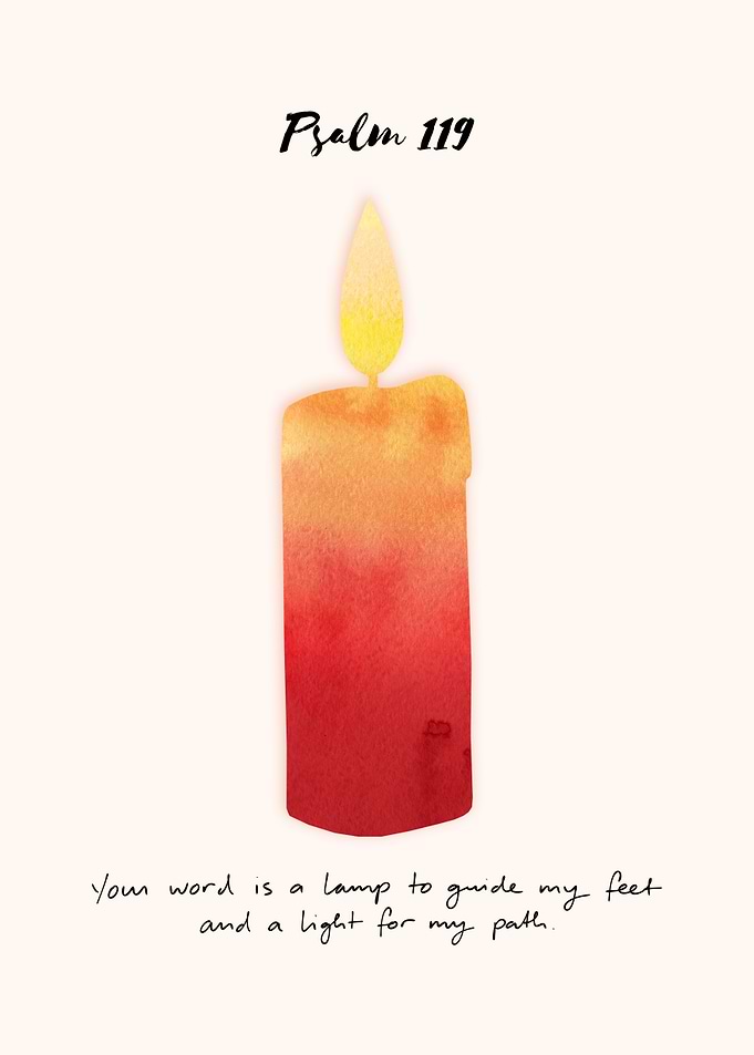 Psalm 119 | Bibel Verse | Candle Painting