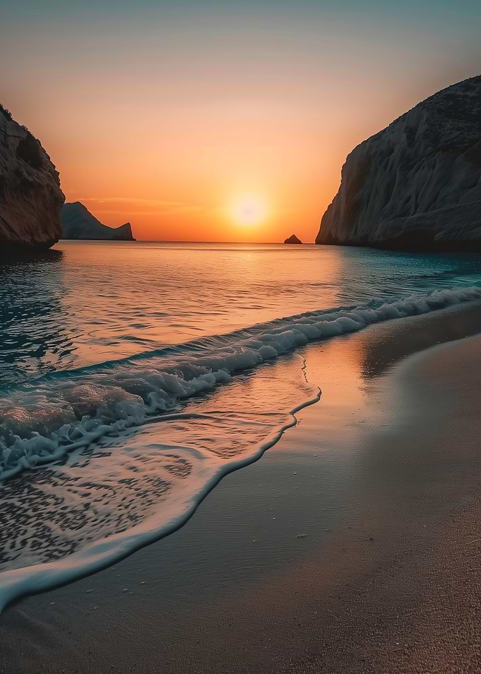 Sunset Beach Scene