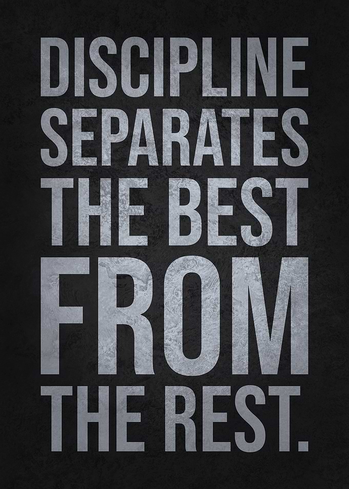 Discipline Separate Best From The Rest
