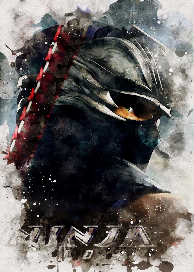 Ninja Gaiden Watercolor Art