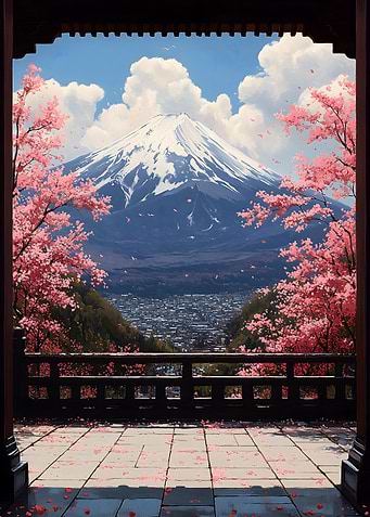 Mount Fuji Spring View