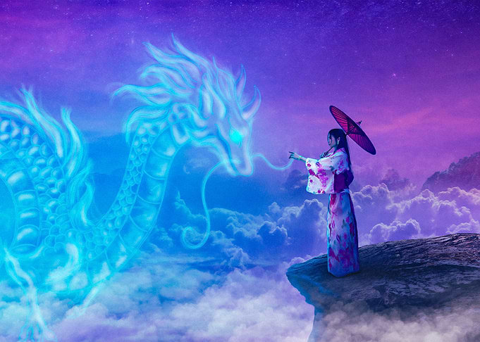 Dragon and Geisha