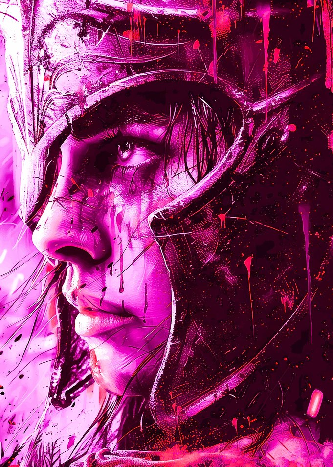 Warrior Woman in Pink