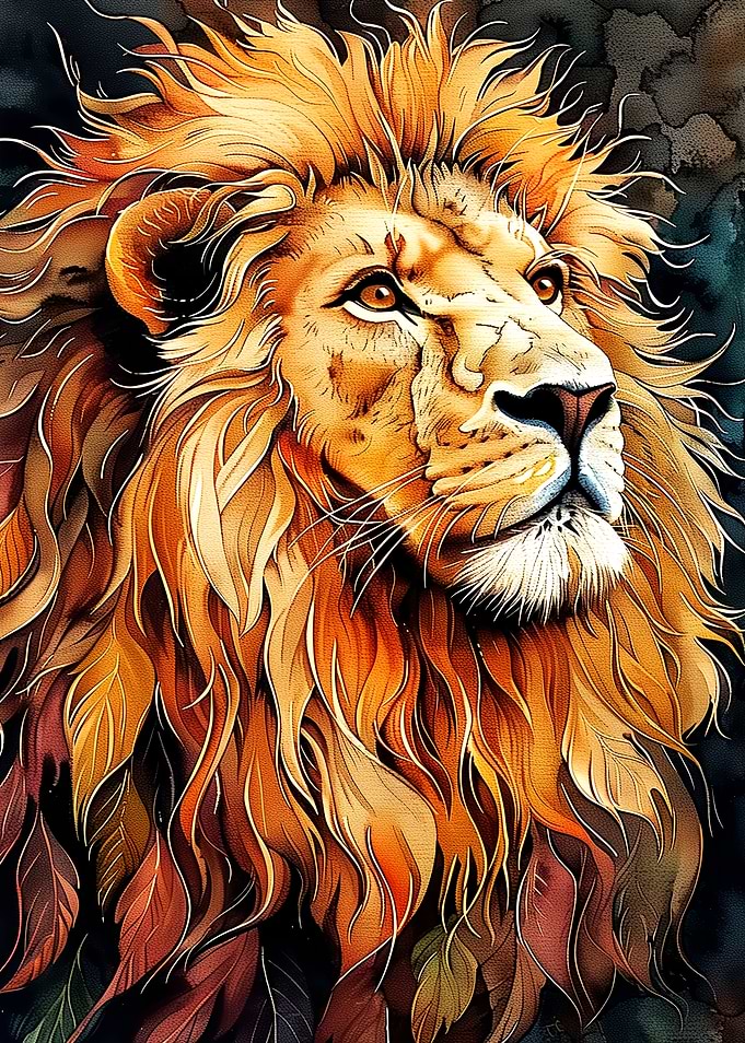 Majestic Lion Portrait