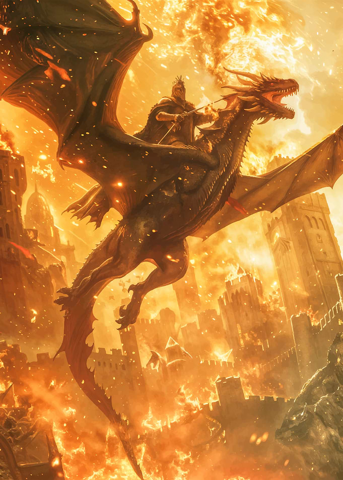 Dragon King in Fire