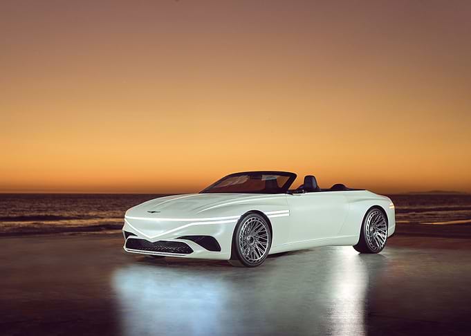 White Convertible Sports Car
