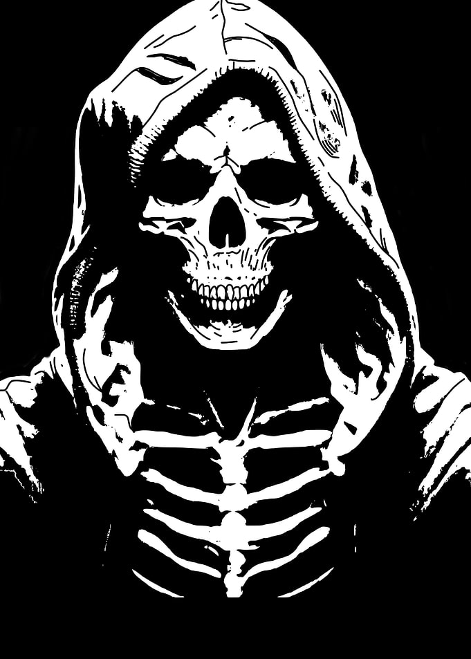 Skeleton in Hoodie