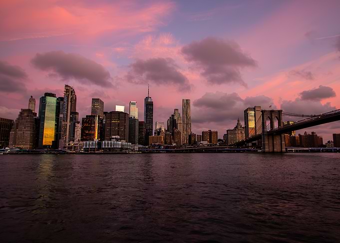 Sunrise at Brooklyn Bridge
