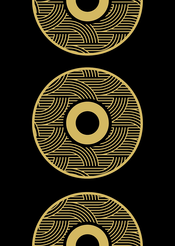 Gold Geometric Circles