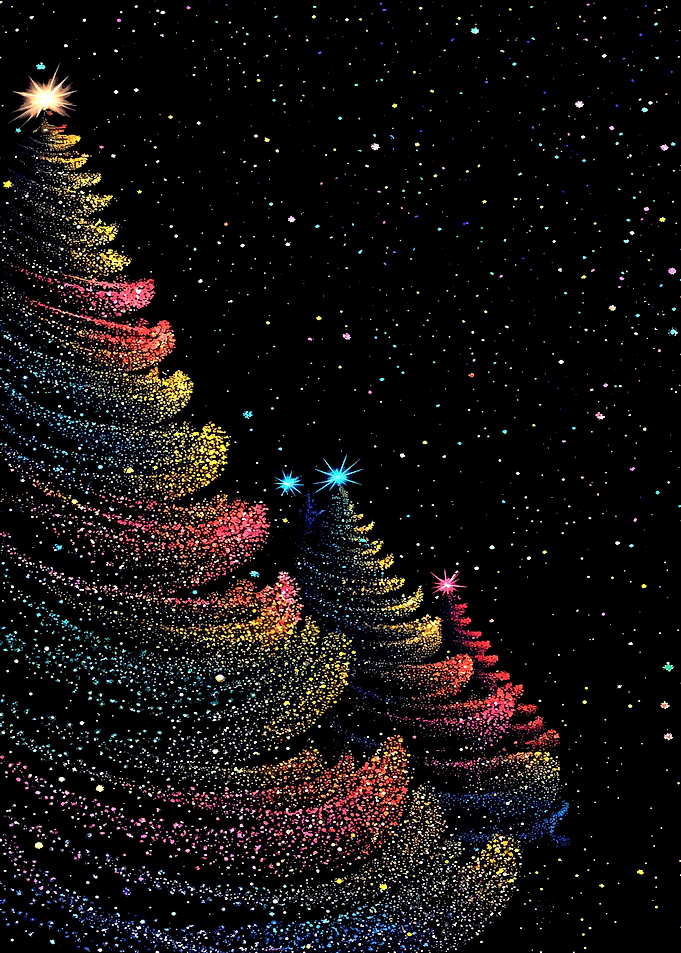 Sparkling Christmas Trees