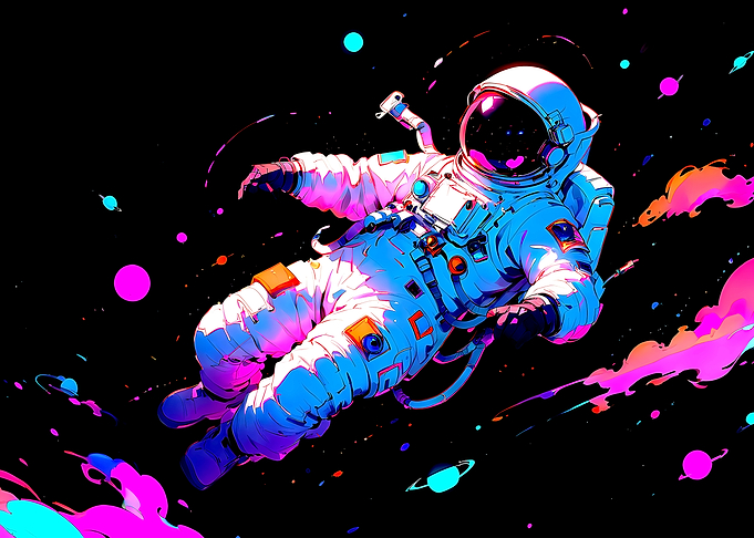 Astronaut Lost in Space