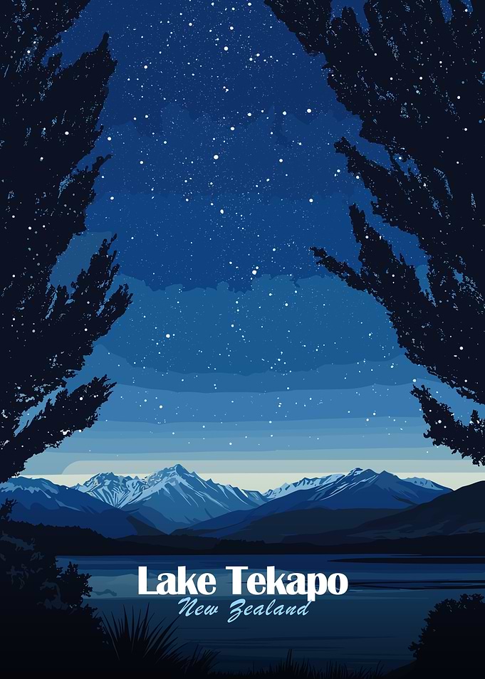 Lake Tekapo Night Sky