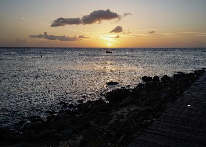Sunset Over the Ocean