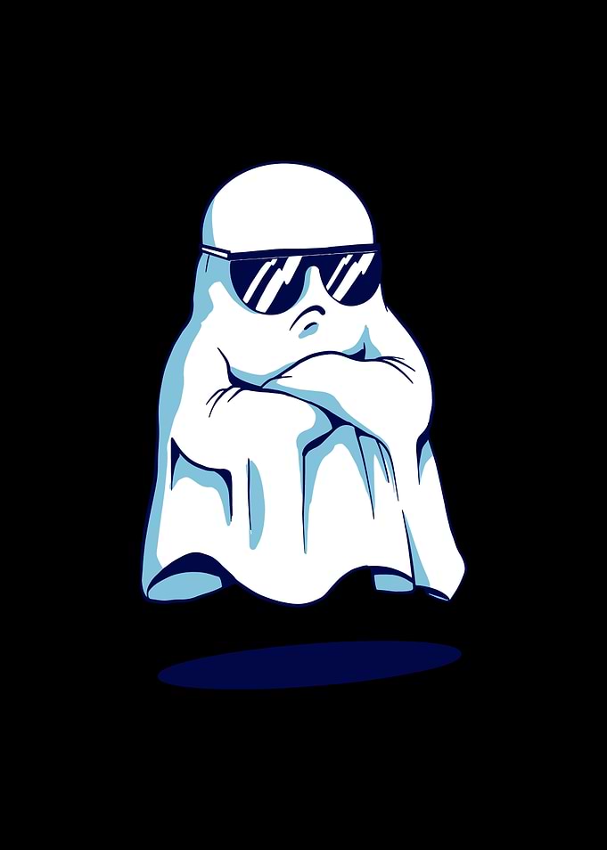 Cool Ghost Illustration