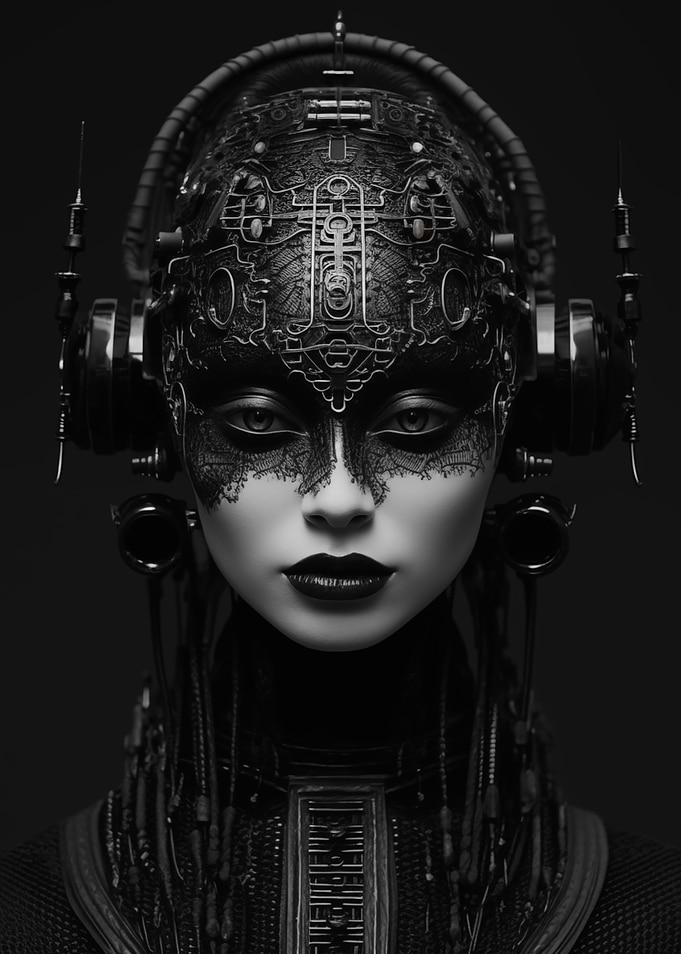 Cyberpunk Woman Portrait