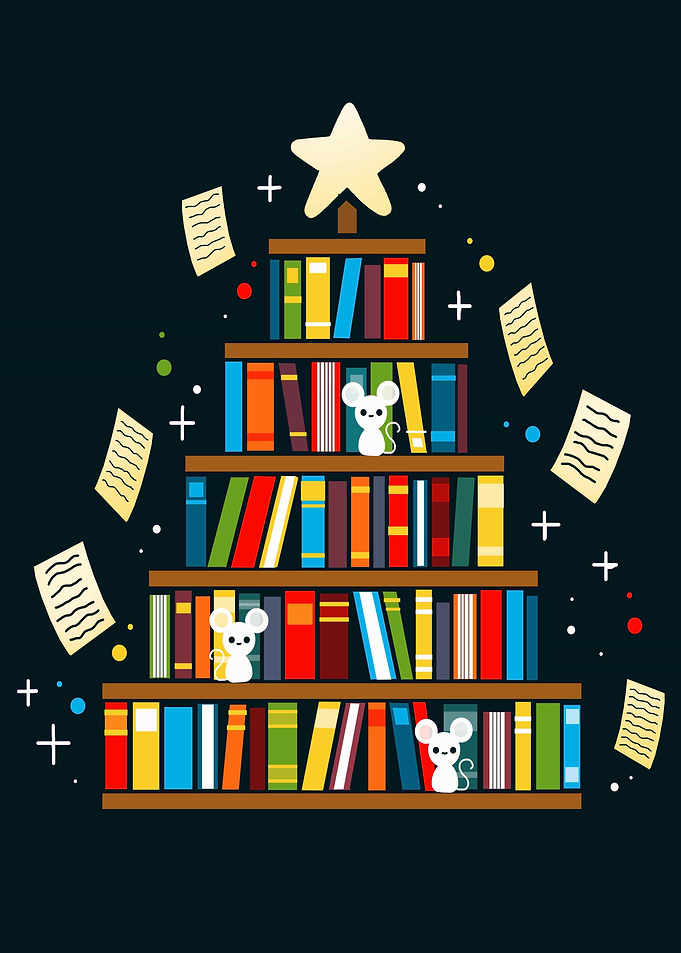 Book Christmas Tree