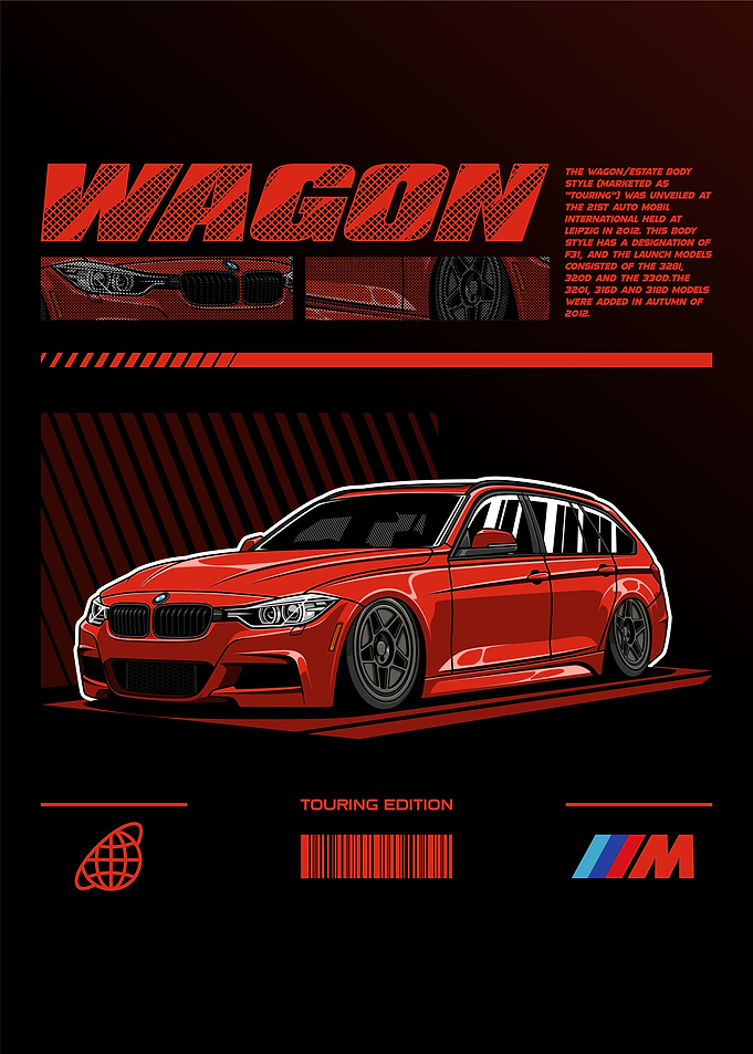 BMW F31 Wagon Touring Edition Red
