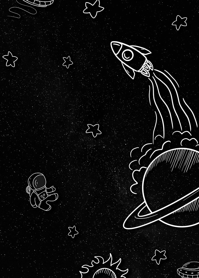 Space Doodle Print