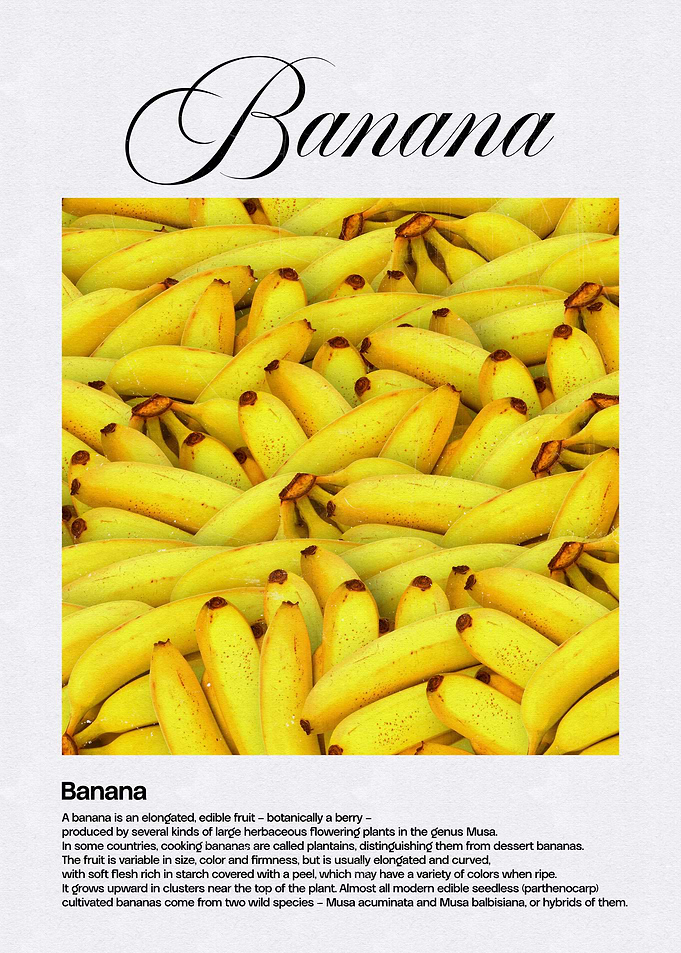 Yellow Banana Bunch