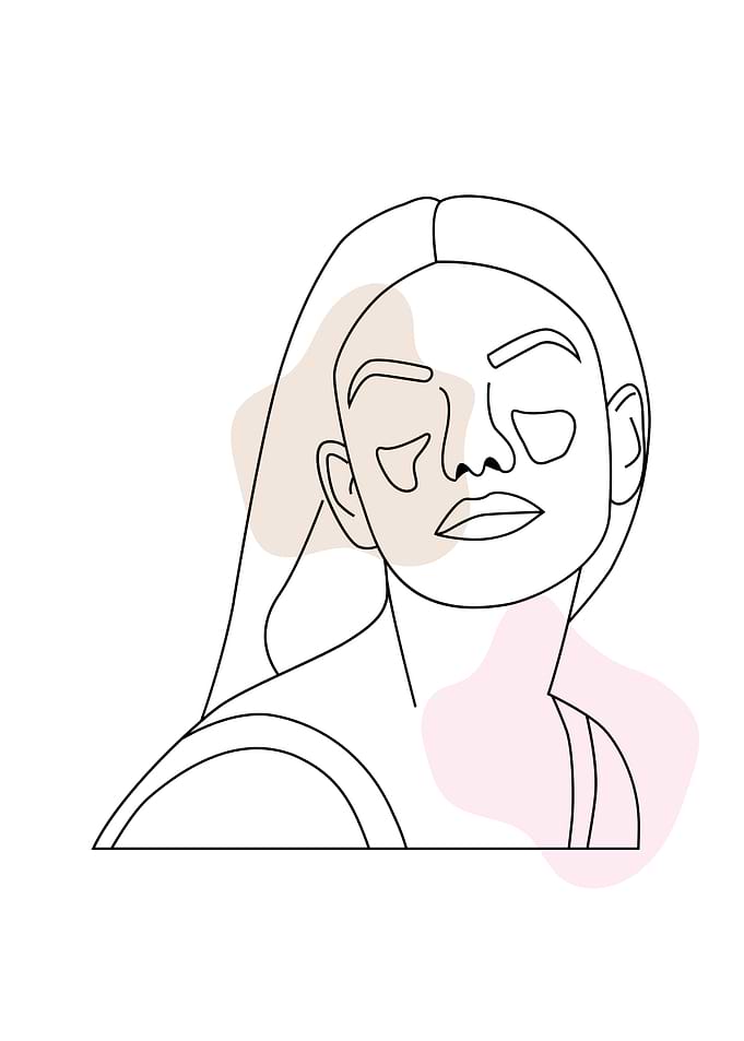 Line Art Woman Portrait