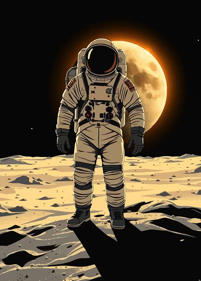 Astronaut on the Moon
