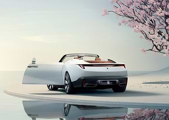 White Convertible Rolls Royce