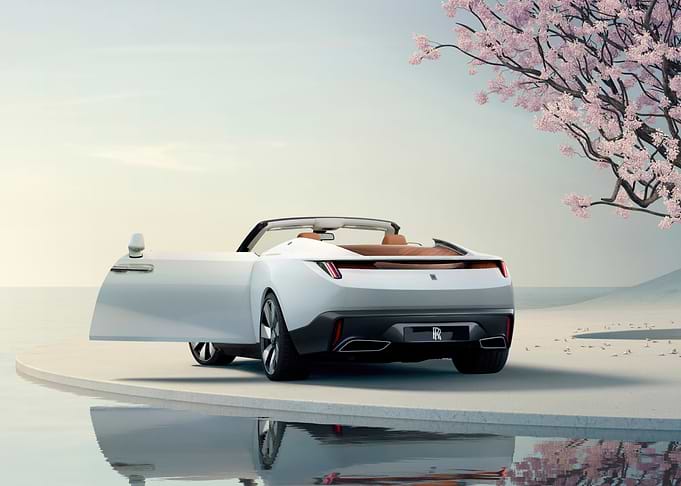 White Convertible Rolls Royce