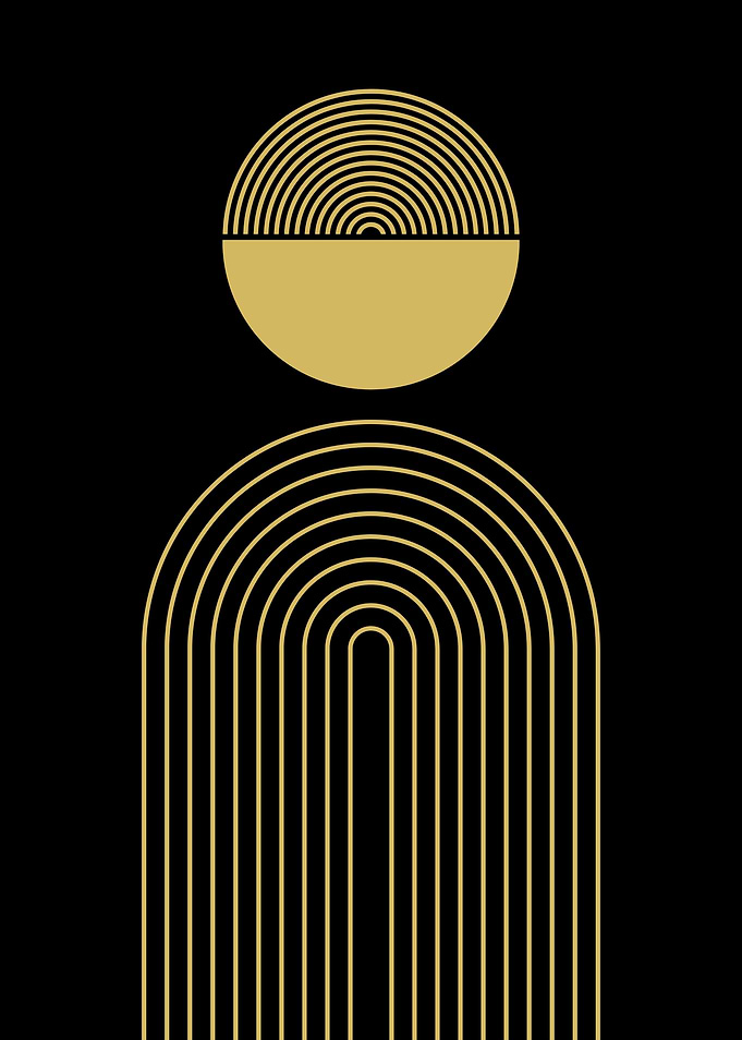 Gold Geometric Abstract
