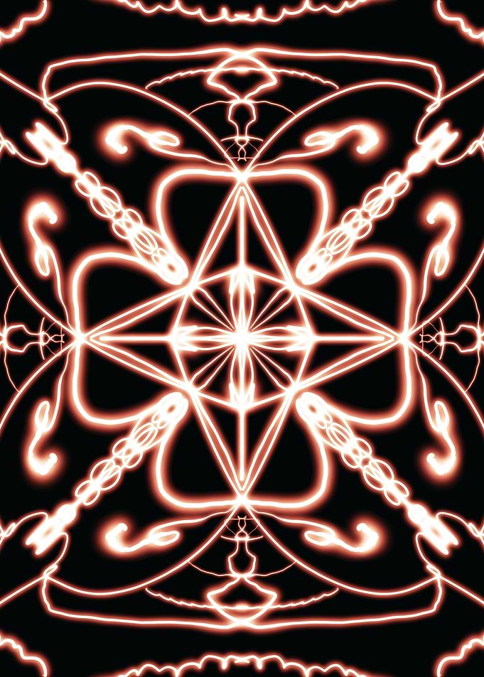 Glowing Geometric Pattern