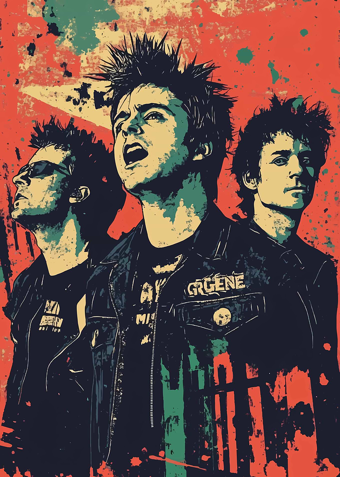 Green Day band poster