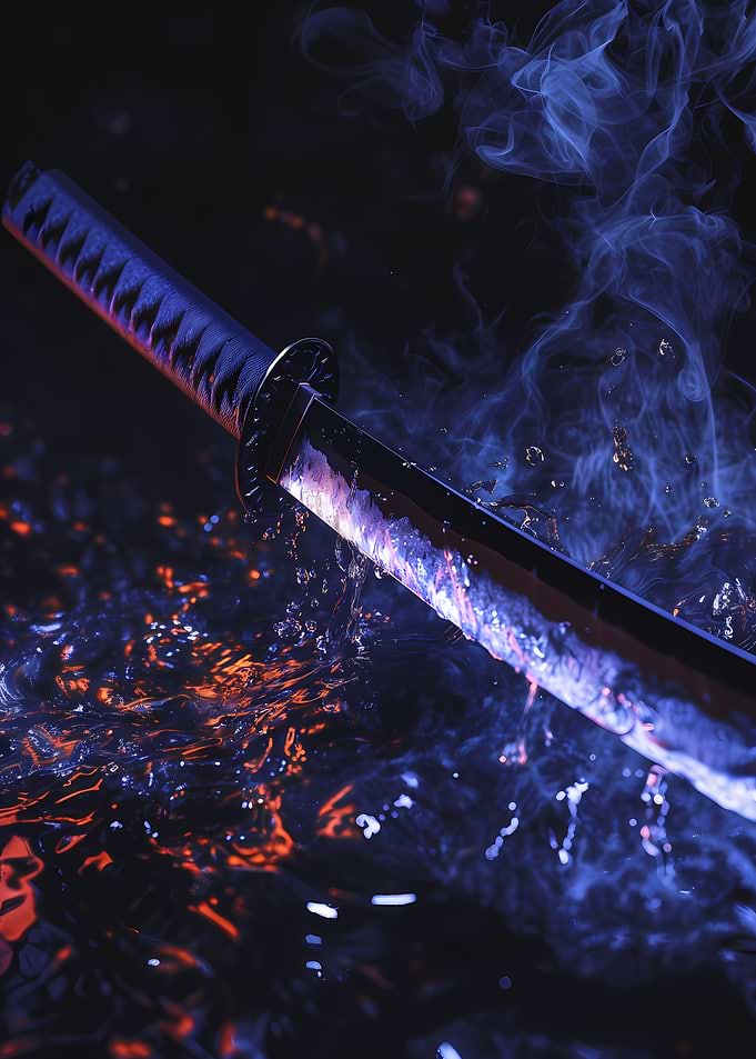 Samurai Sword in Water