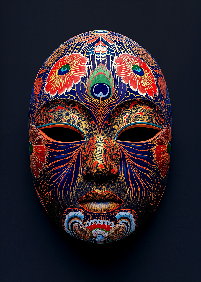 Ornate Asian Mask