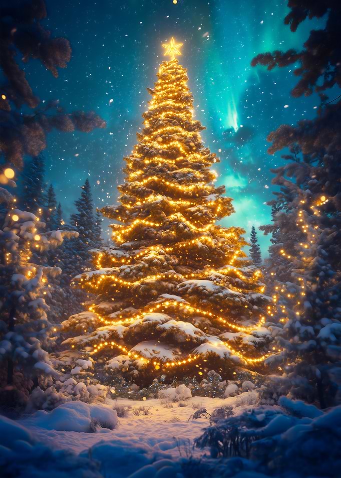 Starry Night Christmas Tree