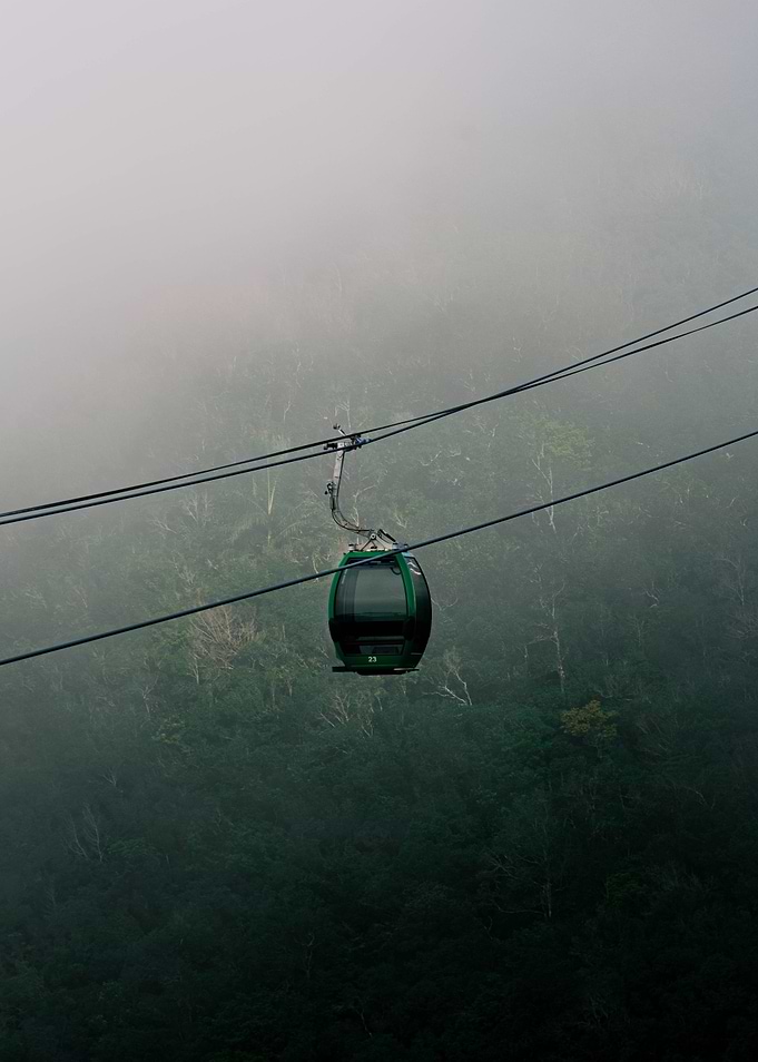Cable Car in Fog