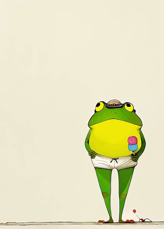Frog in White Shorts