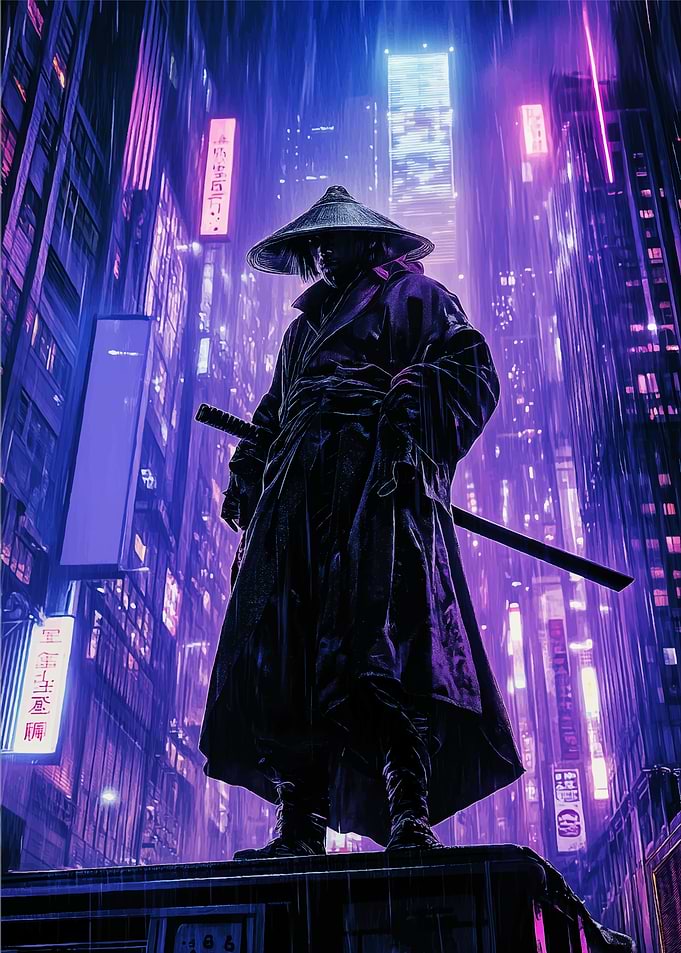 Samurai in Neon City