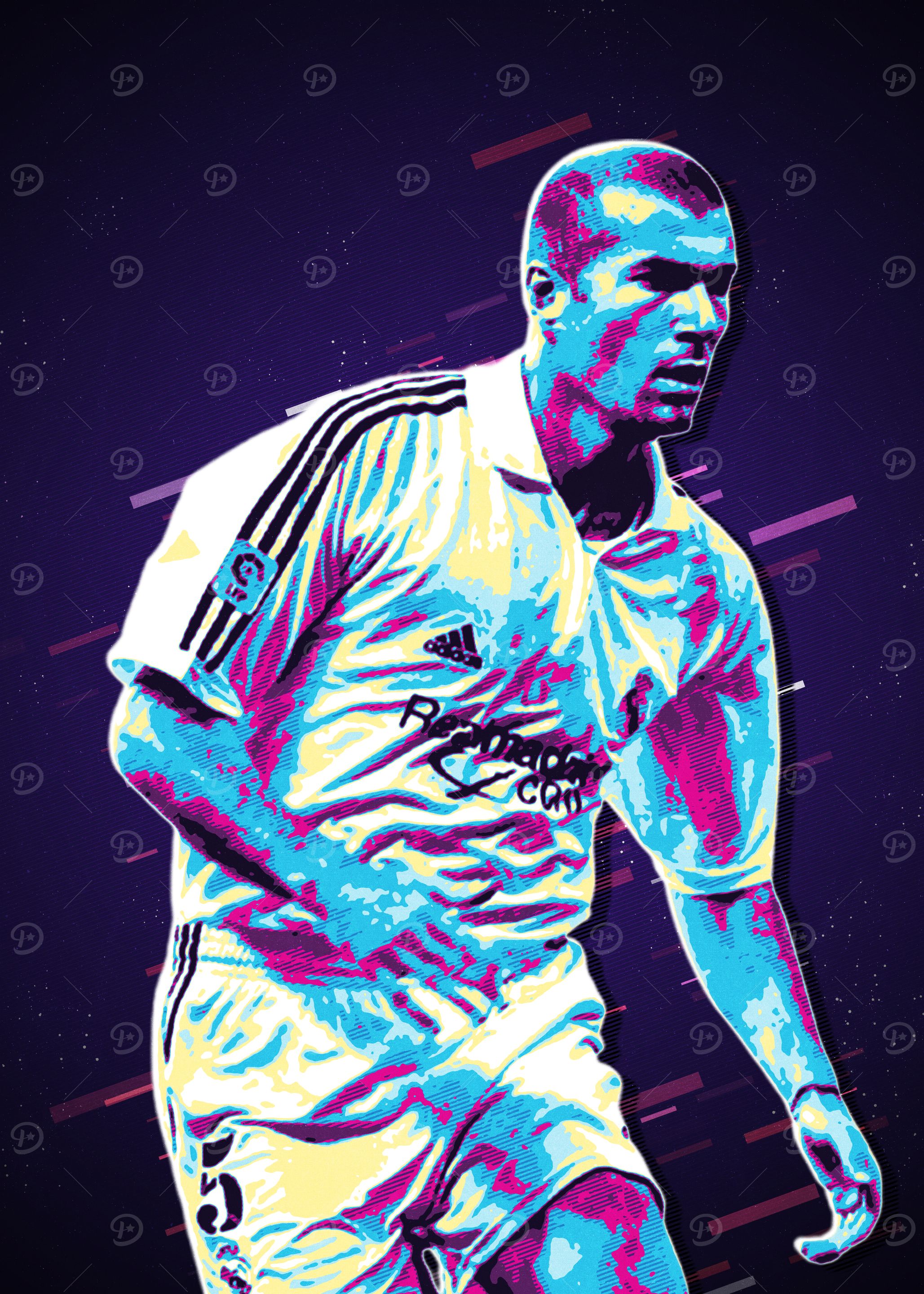 Zidane Retro Art