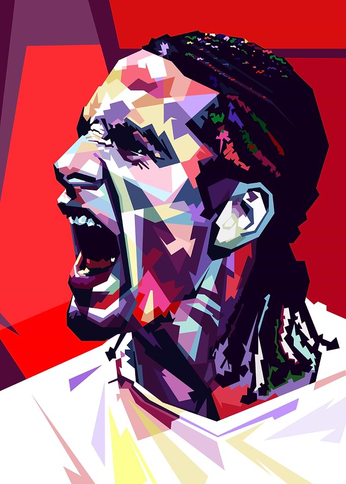Englad Football Pop Art Portrait