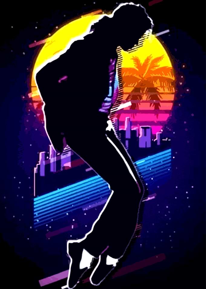 Michael Jackson Retro Art