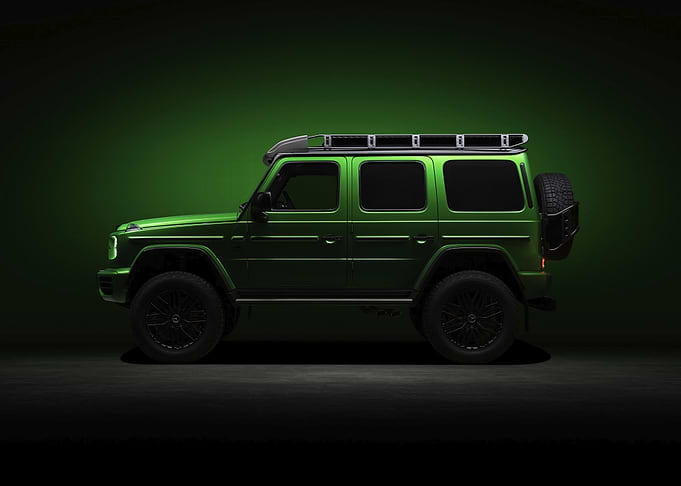 Green Mercedes G-Wagon