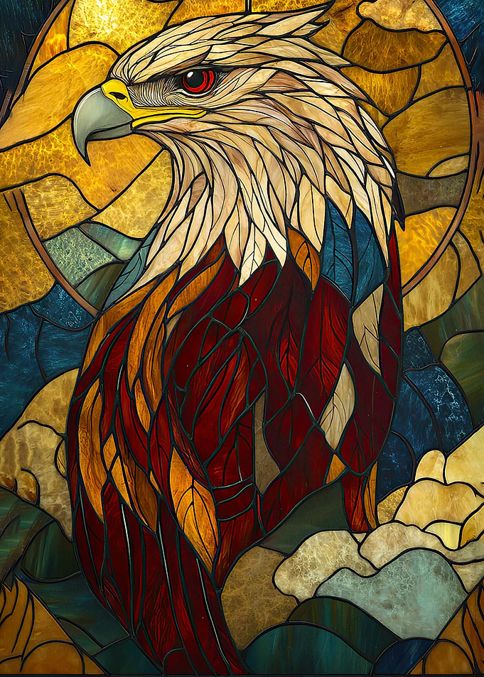 Stained Glass Eagle