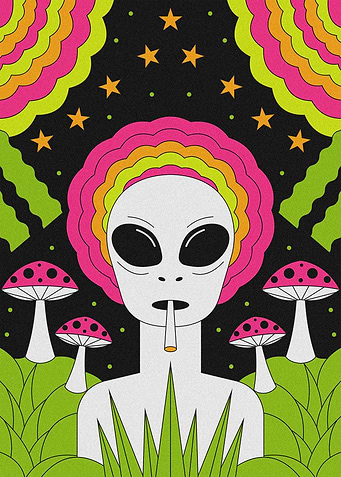 Alien Psychedelic Art